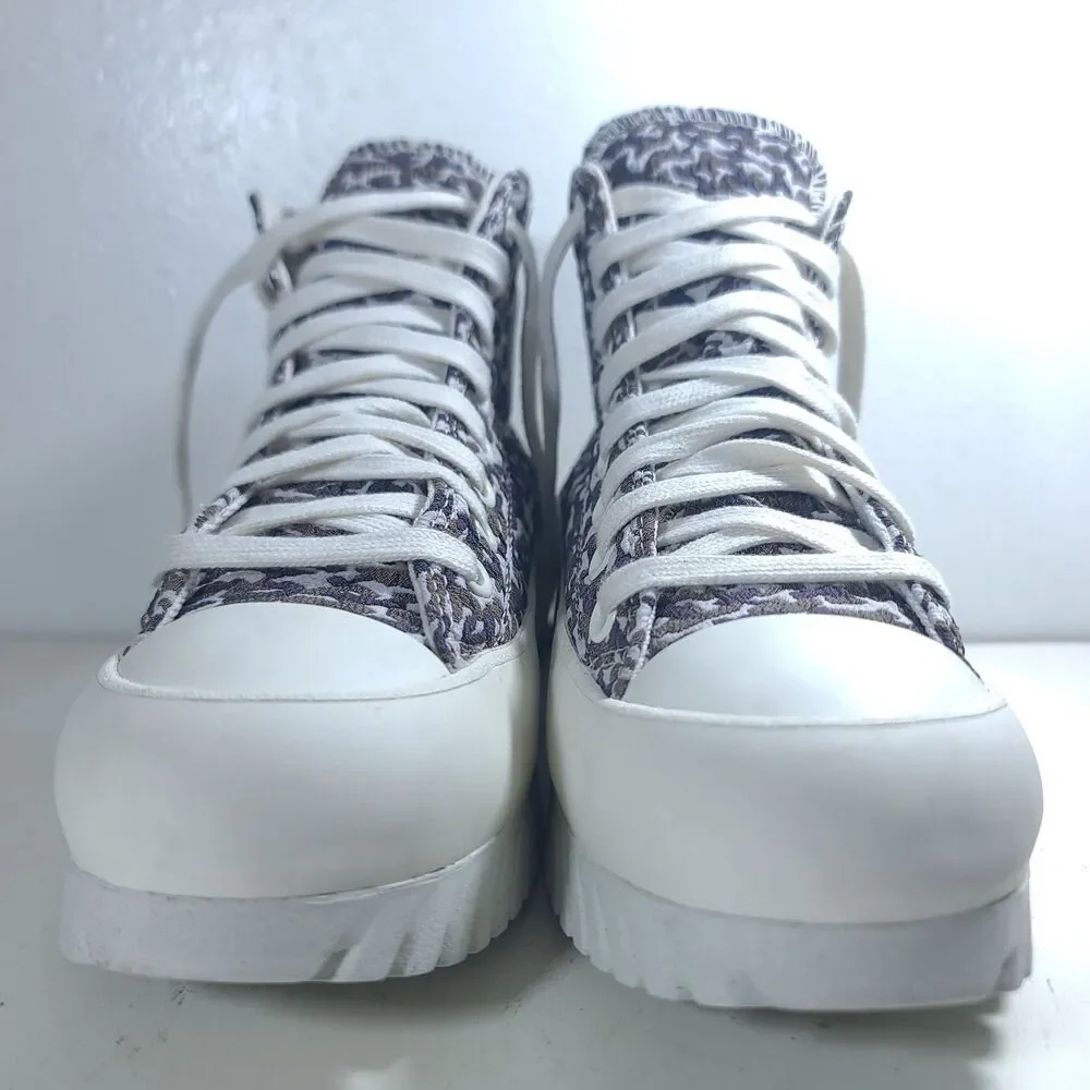 Converse All Star Lugged 2.0 High Platform Women Sz 8.5 Jacquard Sand Dune EUC